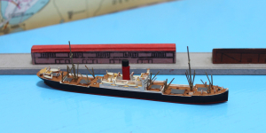 Passenger freighter "Gleniffer" brown decks (1 p.) UK 1900 Mercator M 414